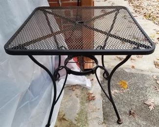 nice wrought iron table