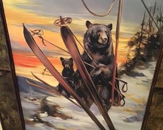 Marilyn Mason (20/21st c USA) giclee on canvas, signed and numbered