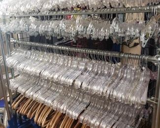 Thousands of commercial quality hangers