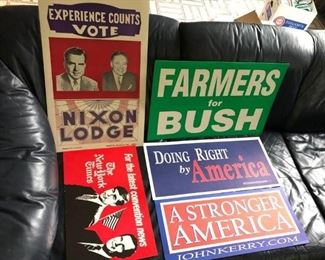 Vintage Campaign Posters - Nixon, Bush, Kerry