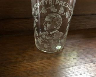 Etched Souvenir Glass