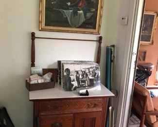 Antique Washstand, Photographs, Painting