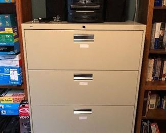 File Cabinet, Stereo System