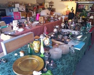 Tables packed full of beautiful items.