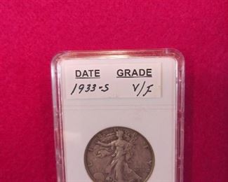 1933-S WALKING HALF DOLLAR