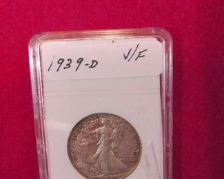 1939-D WALKING HALF DOLLAR