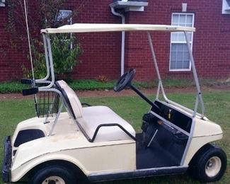 A look at the golf cart from the other side
