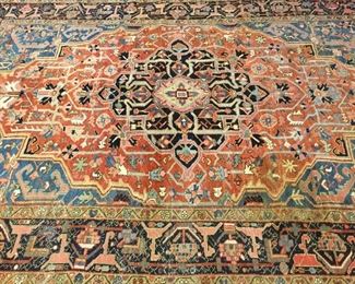Antique Heriz Area Carpet