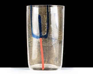 Carlo Moretti Murano Art Glass Vase