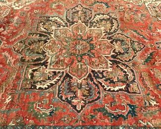 Hand Knotted Wool Carpet, 129” X 84” Some Damage (see Photo)