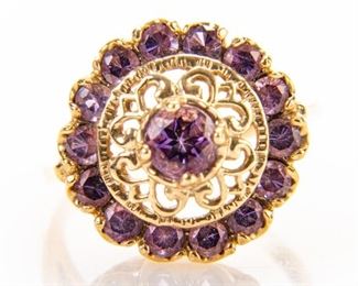 10K Gold & Amethyst Ring