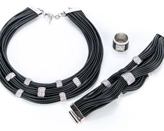 Belle Etoile Legato Necklace And Matching Bracelet - MSRP $1260 And A Ring