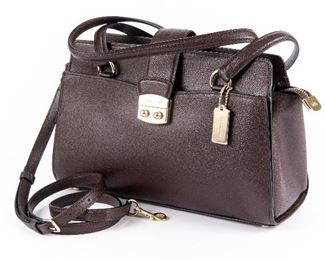 Coach Crossgrain Brown Leather Avary Carryall Purse NWT MSRP $495