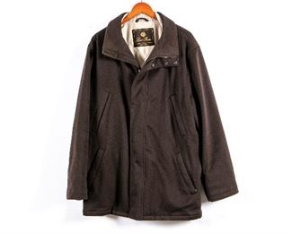 Loro Piana Men's L Winter Voyager Cashmere Storm System Coat
