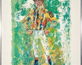 LeRoy Neiman (American, 1921-2012) Signed Color Lithograph, Jockey