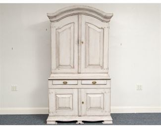 Last Quarter 18th-1st Quarter 19th C. Painted Baroque Cupboard