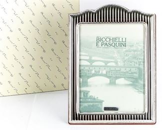 Bicchielli E. Pasquini Sterling Silver Frame With Original Box