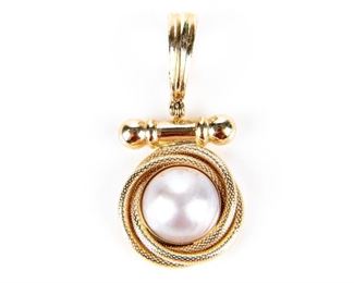 14K Gold & Pearl Enhancer