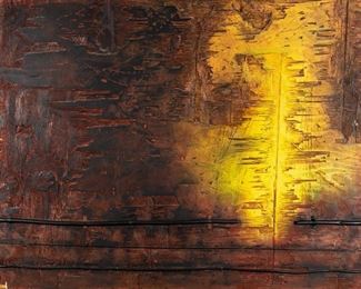 Anthony James (British/American, B.1974) Massive Mixed Media On Panel, Abstract, "Prometheus"