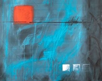 Anthony James (British/American, B.1974) Oil On Canvas, Abstract Composition, "Daedalus IX"