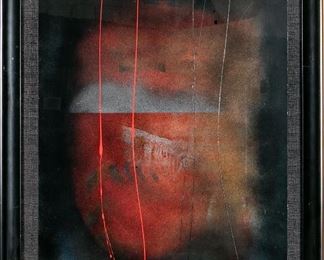 Gleb Bogomolov (Russian Federation B.1933) Contemporary Mixed Media On Paper, Abstract Composition