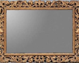 Vintage Syrocco Distressed Gold Gilt Painted Quality Wall Mirror