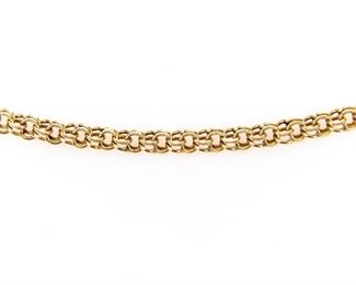 14K Gold Fancy Link Necklace