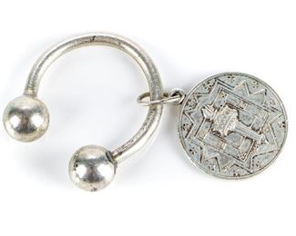 Tiffany & Co. Sterling Silver Liberty Torch Freedom Key Ring