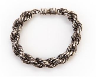 Heavy Sterling Silver Mexican Bracelet