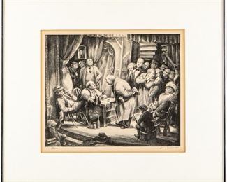 Don Freeman (American, 1908 - 1978) "Casting Call" Lithograph Limited Edition Numbered