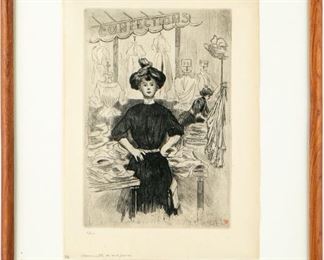 Framed French Etching Limited Edition