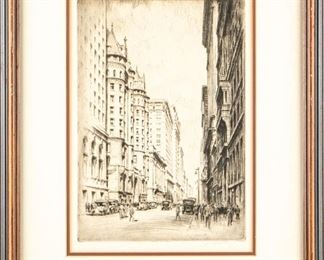 Otto Schneider (American, 1875-1946) Etching