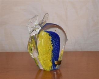 Swedish Art Glass Moose Paperweight