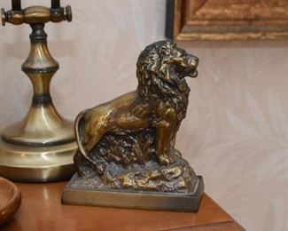 Metal / Brass Lion Statue