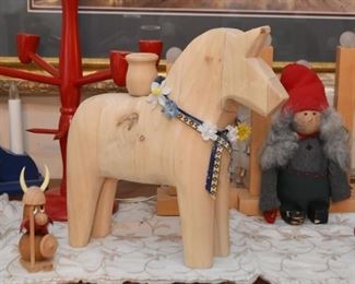 Swedish Decor, Folk Art & Christmas Decor - Dala Horse