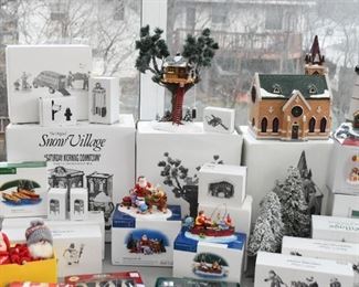 Department 56 Snow Villages Christmas Decor - Most with Original Boxes 