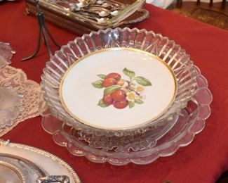 Glass Bowls & Serving Platters, China Plates