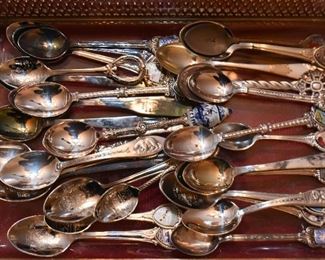 Silver Plate Souvenir Spoons