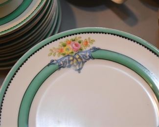 Set of Hand Painted China Dessert Plates & Teacups (Japan)