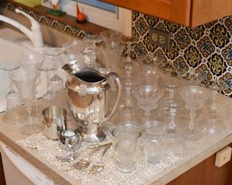 Vintage Etched Stemware