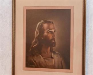 Framed Religious Print - Jesus