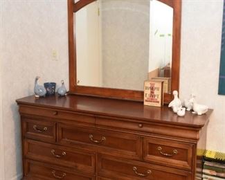 Lowboy Dresser with Mirror