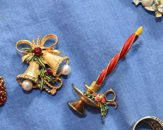 Vintage Christmas Brooches