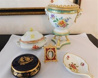 Group Of Porcelain: Dresden, Limoges, Faberge.
Lot #: 27