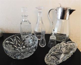 Cut Glass Decanters Pitchers Etc
Lot #: 30
