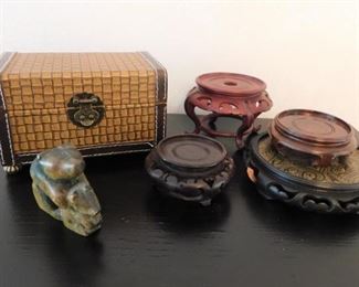 Dresser Box, Carved Bear And Cub Etc
Lot #: 34