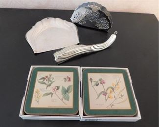 Silver Plated Pieces And Coasters
Lot #: 39