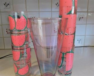 Pink Vase And Plastic Watermelon Cups
Lot #: 42
