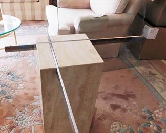Travertine And Glass Top Table
Lot #: 89