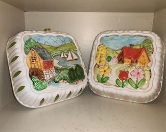 Vintage Ceramic Jello Molds in 3D. All Four Seasons!